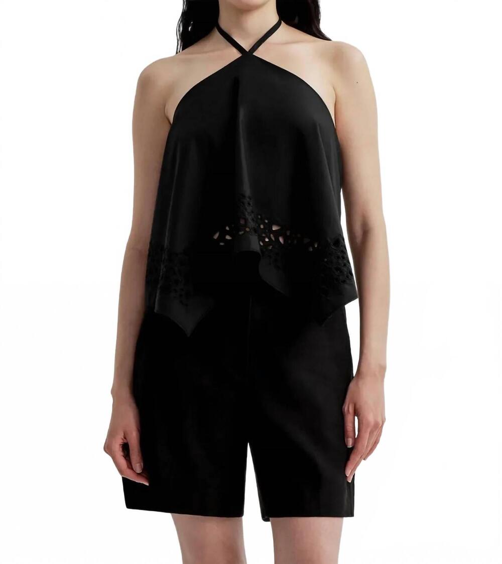NEW A.L.C. aleia halter top in black